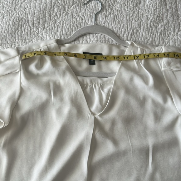 White Tahari ASL Short Sleeve Blouse - worn once - Picture 8 of 8